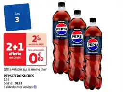 Auchan Supermarché Pepsi zero sucres offre
