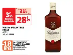 Auchan Supermarché Whisky ballantine's finest offre