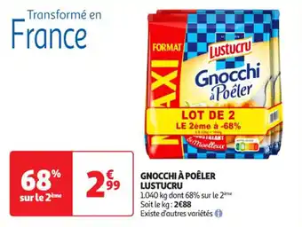 Auchan Supermarché Gnocchi à poêler lustucru offre