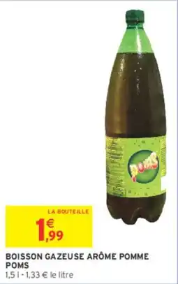 Intermarché Boisson gazeuse arôme pomme poms offre