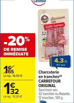 Carrefour Market Charcuterie en tranches carrefour original offre
