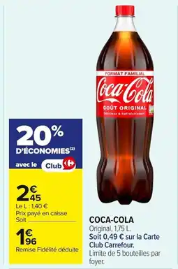 Carrefour Market Coca-cola offre