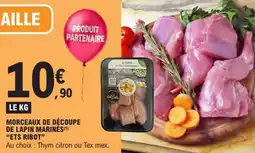 E.Leclerc Morceaux de découpe de lapin marines ets ribot offre