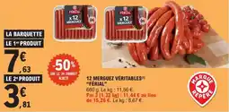 E.Leclerc 12 merguez véritables férial offre