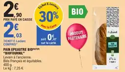 E.Leclerc Pain epeautre bio biofournil offre