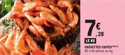E.Leclerc Crevettes cuites offre