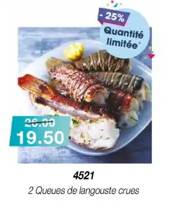 Croque Gel 2 queues de langouste crues offre
