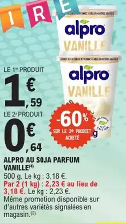 E.Leclerc Alpro au soja parfum vanille offre
