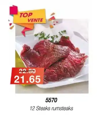 Croque Gel 12 steaks rumsteaks offre