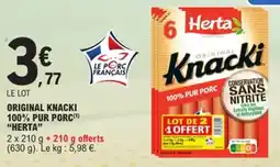 E.Leclerc Original knacki 100% pur porc herta offre