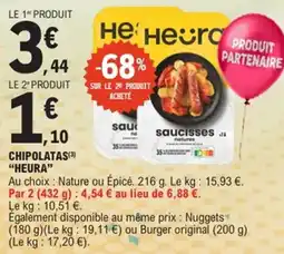 E.Leclerc Chipolatas heura offre