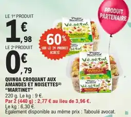 E.Leclerc Quinoa croquant aux amandes et noisettes martinet offre