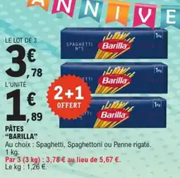 E.Leclerc Pâtes barilla offre