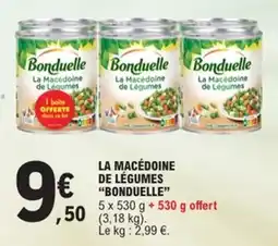 E.Leclerc La macédoine de légumes bonduelle offre