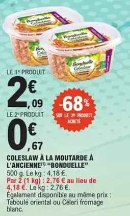 E.Leclerc Coleslaw à la moutarde à l'ancienne bonduelle offre