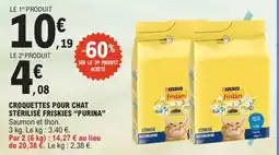 E.Leclerc Croquettes pour chat stérilisé friskies purina offre