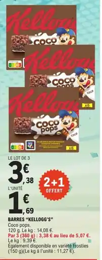 E.Leclerc Barres kellogg's offre