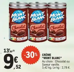 E.Leclerc Crème mont blanc offre
