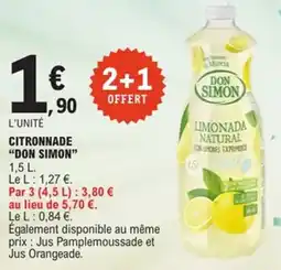 E.Leclerc Citronnade don simon offre