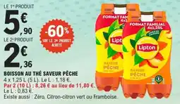 E.Leclerc Boisson au thé saveur pêche offre