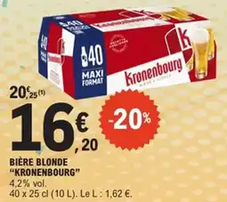 E.Leclerc Bière blonde kronenbourg offre