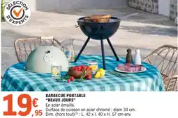 E.Leclerc Barbecue portable beaux jours offre