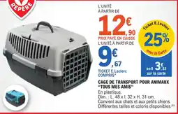 E.Leclerc Cage de transport pour animaux tous mes amis offre