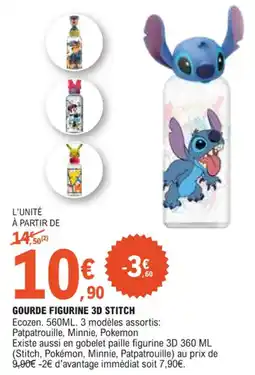 E.Leclerc Gourde figurine 3d stitch offre