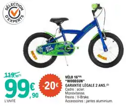 E.Leclerc Vélo 16 woodsun offre