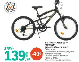 E.Leclerc Vtt tout suspendu 20 woodsun offre