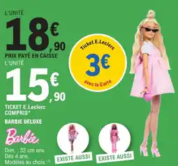 E.Leclerc Barbie deluxe offre