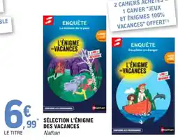 E.Leclerc Sélection l'énigme des vacances offre