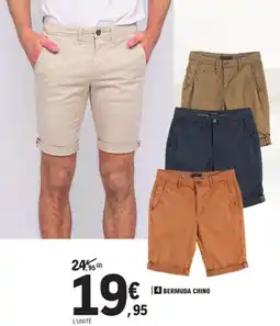 E.Leclerc Bermuda chino offre