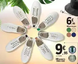 E.Leclerc Baskets simili cuir offre