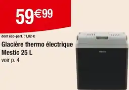Carrefour Glacière thermo électrique mestic offre