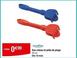 Carrefour Duo rateau et pelle de plage offre