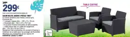 E.Leclerc Brico Salon bas de jardin 4 pièces mia offre