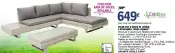 E.Leclerc Brico Salon bas d'angle de jardin 6 personnes river lounge offre
