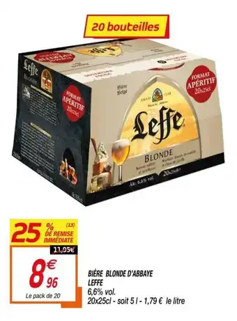 Netto Bière blonde d'abbaye leffe offre