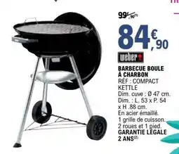 E.Leclerc Brico Barbecue boule a charbon offre