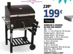 E.Leclerc Brico Barbecue à charbon de bois sur chariot offre