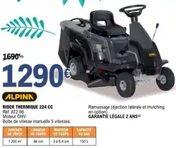 E.Leclerc Brico Rider thermique 224 cc offre