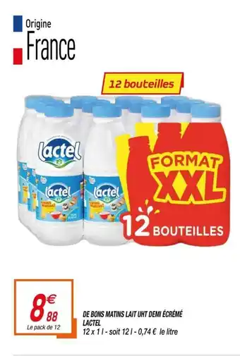Netto De bons matins lait demi ècrèmè lactel offre