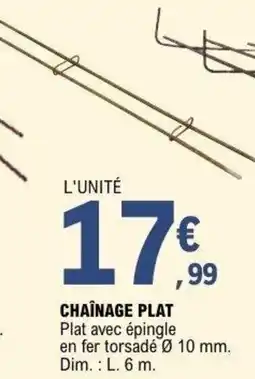 E.Leclerc Brico Chainage plat offre