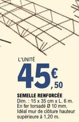 E.Leclerc Brico Semelle renforcée offre