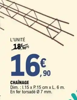 E.Leclerc Brico Chaînage offre