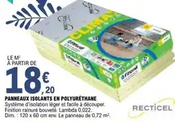 E.Leclerc Brico Panneaux isolants en polyurethane offre