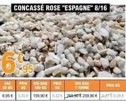 E.Leclerc Brico Concassé rose espagne 8 16 offre