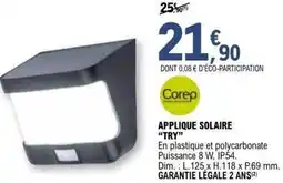 E.Leclerc Brico Applique solaire try offre