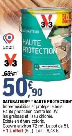 E.Leclerc Brico Saturateur haute protection offre